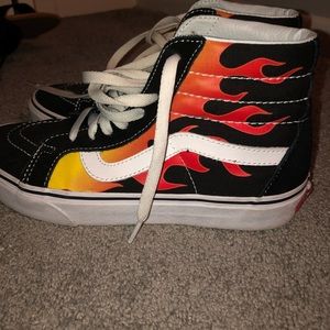 Flame Vans. high tops
